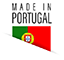 Bandeira de Portugal e por cima encontra-se escrito "Made in Portugal"